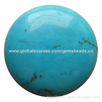 Turquoise Cabochon Bead for Jewelry Charms, Customized Designs AcceptableNew